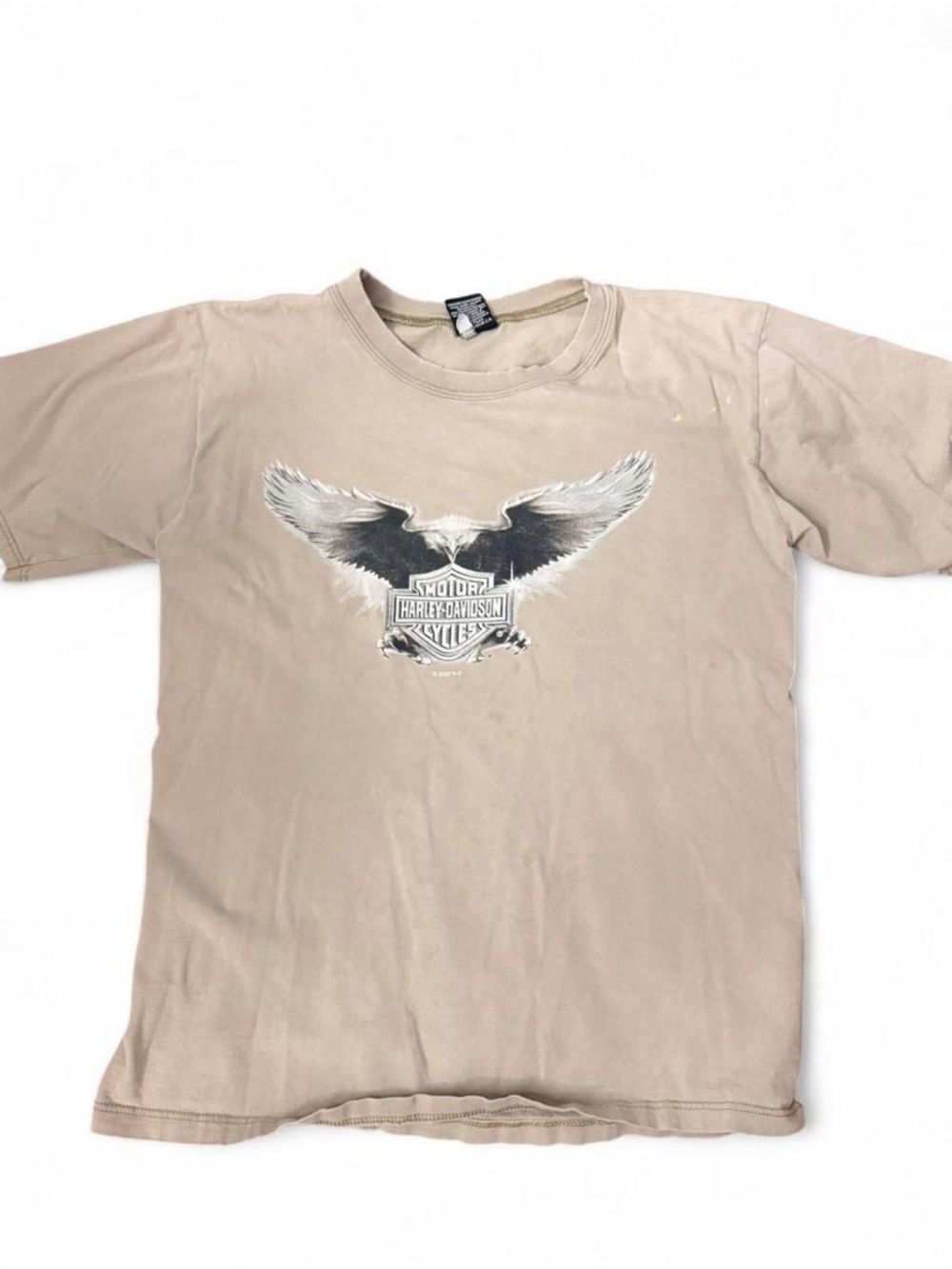 Harley-Davidson Beige Eagle Wing Graphic Tee